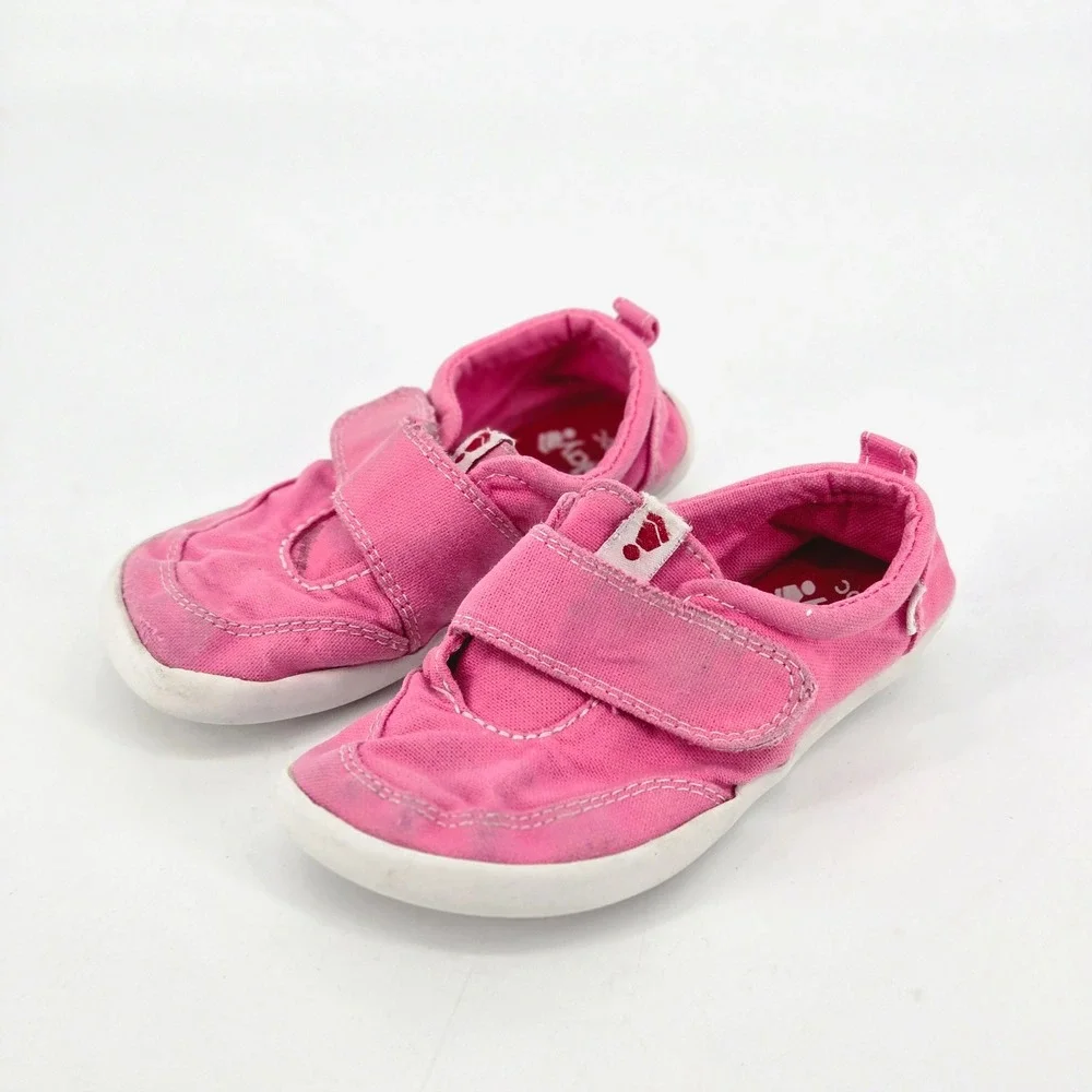 Splay Freestyle Pink Canvas Barefoot Kids Sneakers Shoes Size 10C Toddler